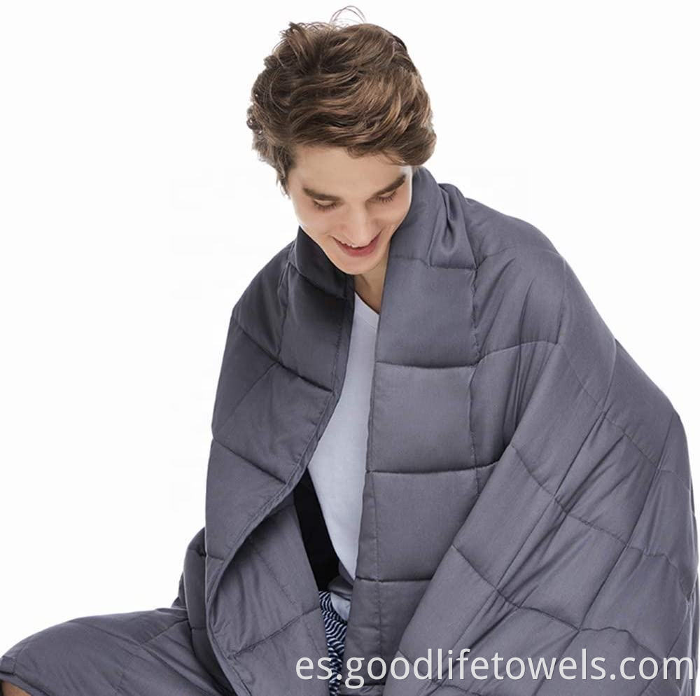 Cotton 25lbs 15lbs Breathable Weighted Blanket Throw